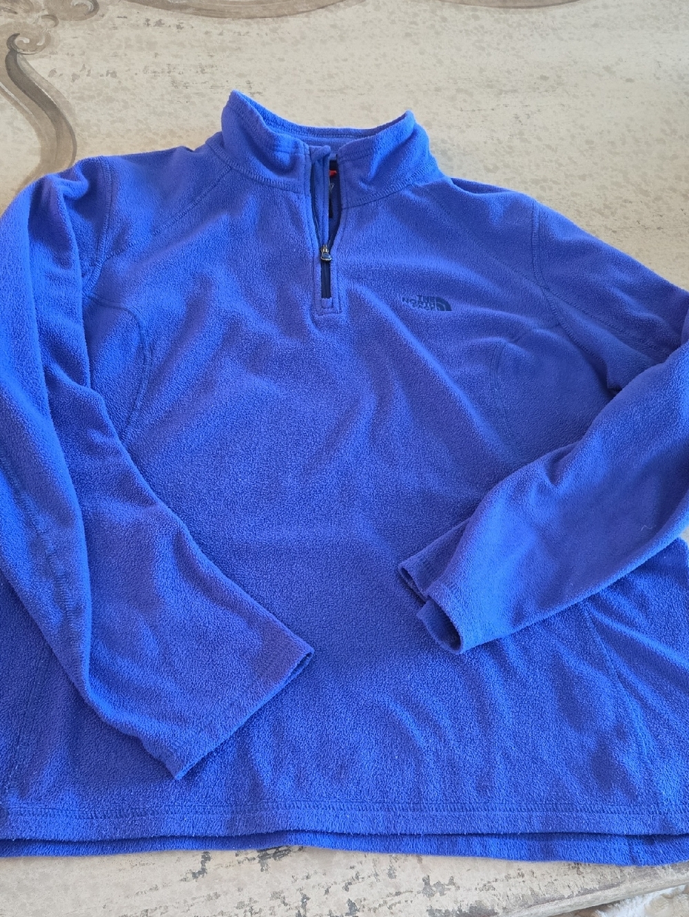 The North Face Women’s Blue Quarter-Zip Fleece Pullover, XL